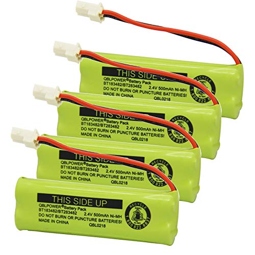 QBLPOWER BT183482 BT283482 Battery Compatible with DS6401 DS6421 DS6422 DS6472 LS6405 LS6425 LS6426 LS6475 LS6476 89-1348-01-00 Cordless Phone Handset(4 Pack)