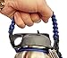 Paracord Handle for Hydro Flask, Unique Security Design, Fits Hydro Flask, Nalgene Most Wide Mouth Water Bottles, Camping Outdoor Sports Water Bottle Carrier Holder (blue)