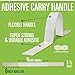 LONGCHAIN Instant Adhesive Carry Handle, 50 Pound Carry Load, 20 Handles Per Package, Use as Carry Strap for Moving Boxes, Stick on Handle for Carrying Items, Super Strong and Durable Adhesive