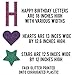 VictoryStore Unicorn Birthday Yard Decoration, Glitter Print Happy Birthday Letters, 21pcs, 12358