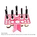 Matto Makeup Brushes Holder Organizer Rack Folding Collapsible Air Drying Tower Brush Dryer (Pink)