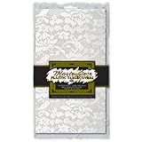Masterpiece Plastic Lace Rectangular Tablecover (white) Party Accessory  (1 count) (1/Pkg)