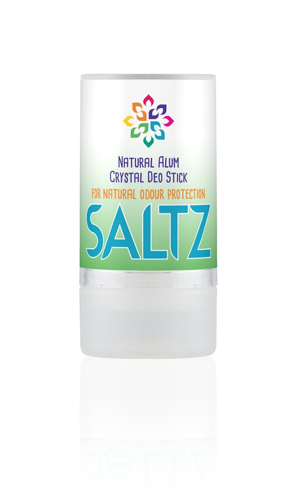 Green Bear - SALTZ Natural Deodorant Crystal STICK -100% Natural Ingredients, Fragrance Free, Vegan & Cruelty Free, Unisex for Adults & kids - 90gm