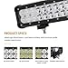 Auxbeam 12 Inch LED Light Bar with Wiring Harness 72W 7200lm Light Bar Combo Beams 24pcs 3W Led Chips Waterproof Led Work Light for Truck Pickup Jeep SUV ATV UTV