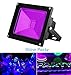 UV LED Black Light, YKDtronics Indoor/Outdoor 20W UV LED Flood Light, Ultra Violet LED Flood Light for Neon Glow, Blacklight Party, Stage Lighting, Fluorescent Effect, Glow in The Dark and Curing