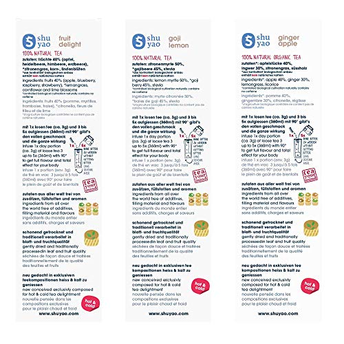 Shuyao Teekultur Fruits Tea Set naturreiner loser Früchtetee 3er Pack (2x100g + 1x50g) – Bild 4