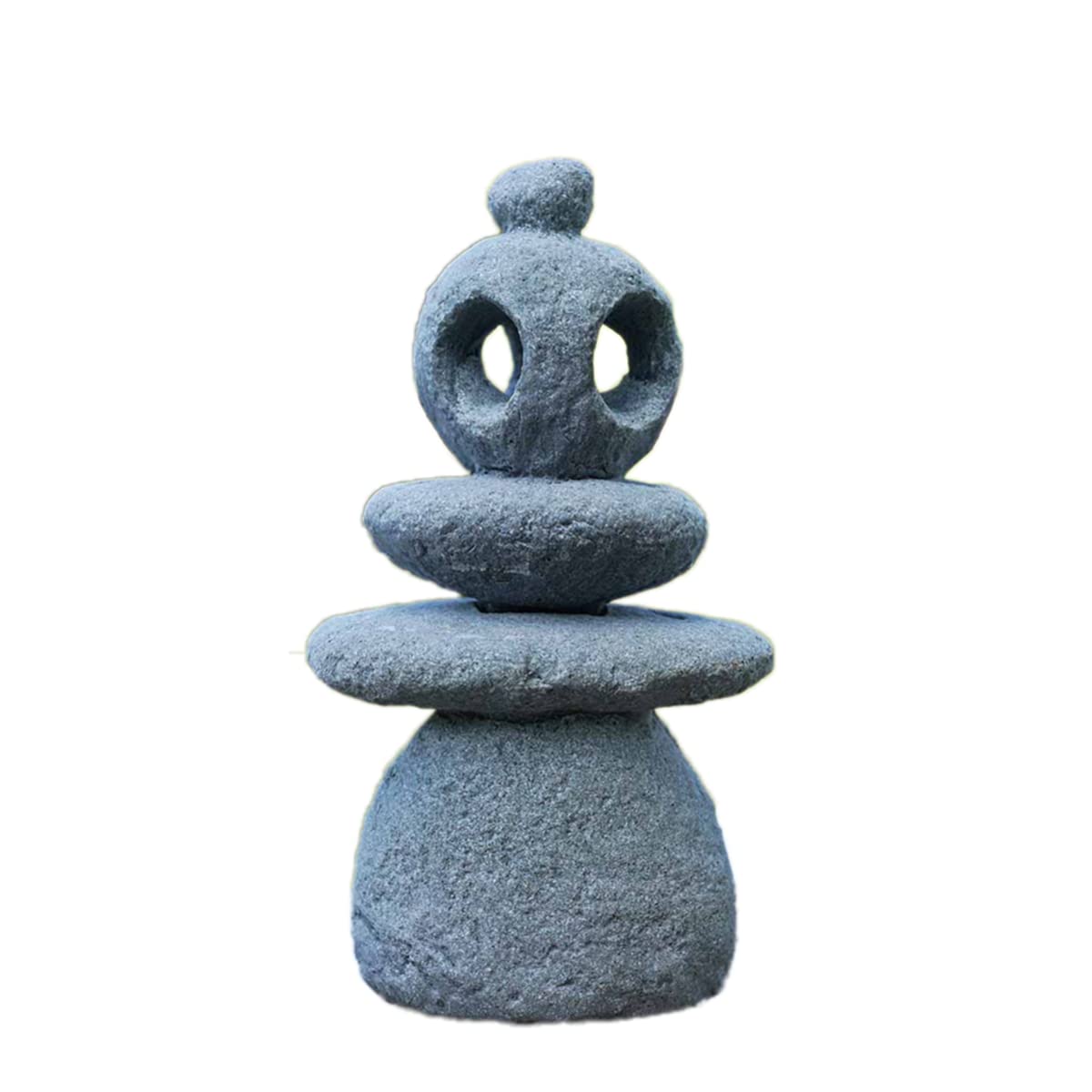 Photo 1 of Japanese Pagoda Stone Lantern, Stacked Stone Sculpture Fairy Garden Accessories Outdoor Statue Meditation Zen Garden Decor