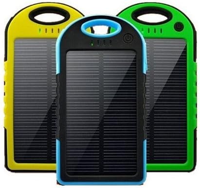 SolCharged Solar Charger || Weatherproof 4000mAh Power Bank (Green Face)