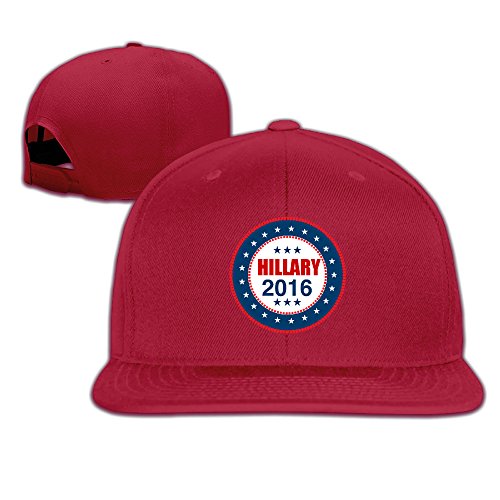 Unisex Hillary For President 2016 Adjustable Snapback Baseball Cap Red One Size