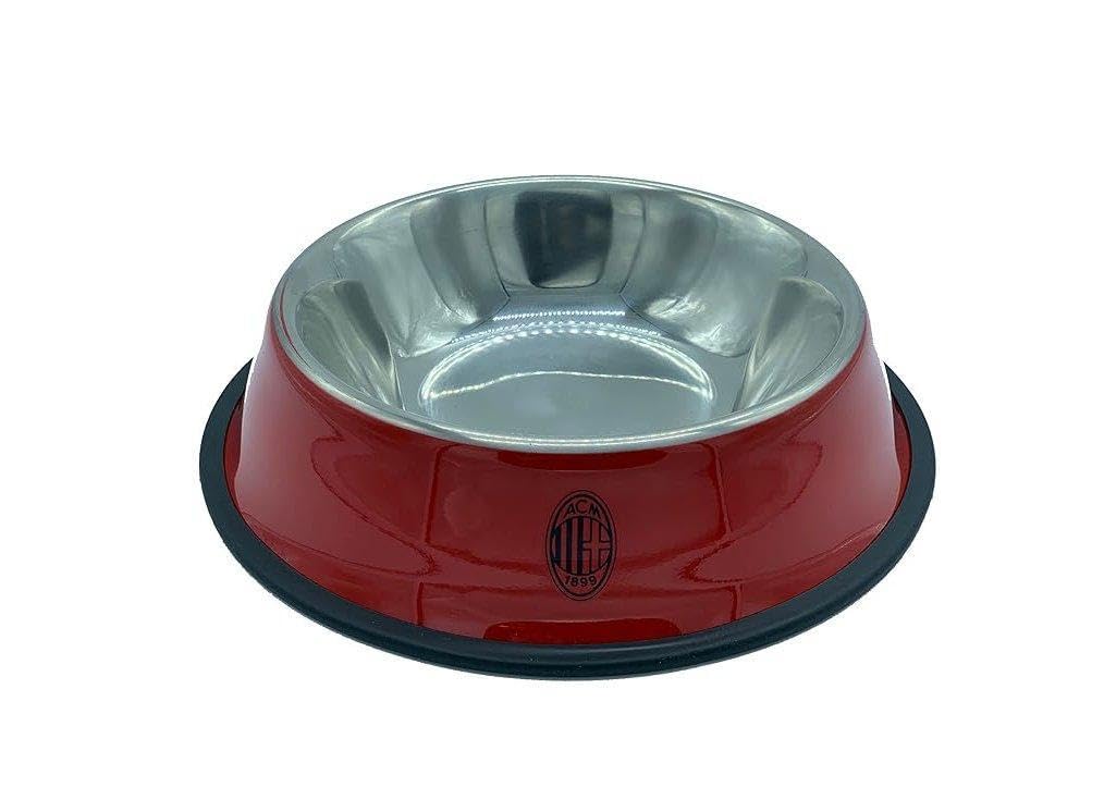 AC Milan Only4fan S.r.l. PETBOWLACMILAN26CMR Bowl, Red, Unique Unisex-Adult
