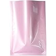 QQ Studio 100 PCS Metallic Mylar Foil Open Top Sealable Bags (6x9cm (2.3x3.5"), 100x Light Pink)