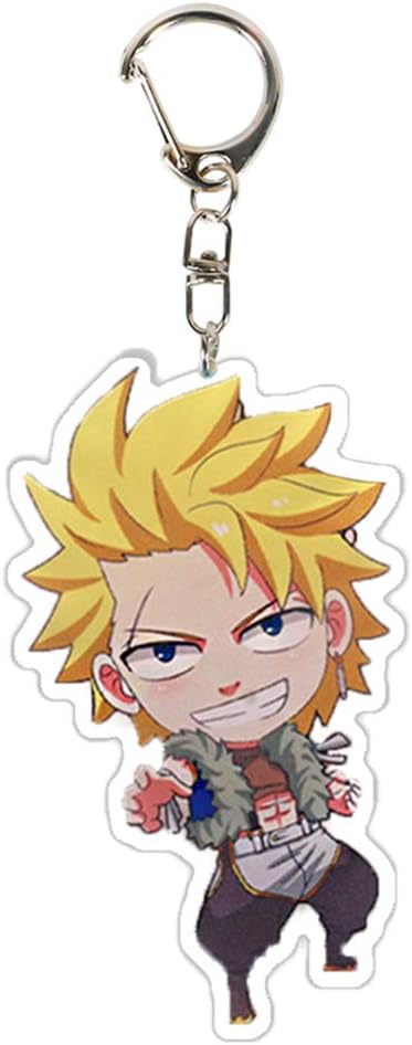 Yhrhredfjh Anime Keychain Fairy Tail Keychain Cartoon Character Around Acrylic Double sided Keychain Pendant Collectible Key Ring( 08)