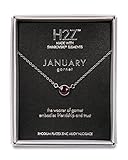 Pavilion Gift Company H2Z 16216 January Garnet Birthstone Necklace with 18