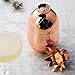W&P Pineapple Cocktail Shaker | Gold, 18 Ounce | Craft Cocktail Mixer, Mid Century Modern Designer Bar Accessories, Stainless Steel, Bar Tool