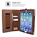 Snugg iPad 2 Case, Executive Distressed Brown Leather Smart Case Cover Apple iPad 2 Protective Flip Stand Cover with Auto Wake/Sleep