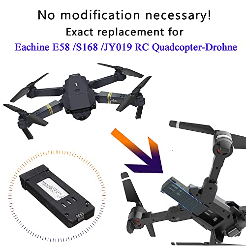 Jesnape 5PCS 500mah Lithium Battery 5in1 Charger for E58 - Main Image