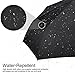 Plemo Auto Open Close Compact Travel Folding Umbrella with Anti-Slip Rubberized Grip, Windproof and Waterproof Portable for Business and Travel (Classic Black)