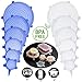BeRicham 12 Pack Reusable Durable and Expandable Silicone Stretch Lids to Keep Food Fresh Perfect for All Kinds of Food Storage Container, Dishwasher Refrigerator and Microwave Safe, 6 Size