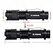 X.YShine Portable Mini Flashlight Zoomable CREE LED Ultra Bright White Light Flashlight with 3 Modes Water Resistant Lamp for Outdoor, Camping& Hiking
