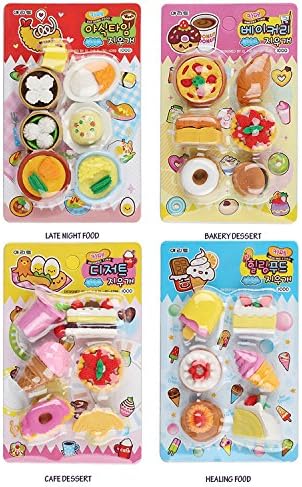 Food Eraser School Supply Stationary - 1 Package (Random)