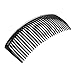 2 Pcs Black Plastic Comb Hair Clip Clamp for Ladies