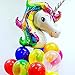 25Pack Colorful Happy Birthday banner &32 inch Unicorn balloons Bright Rainbow Stars Foil balloon For First birthday party decorations Baby shower Unicorn party supplies (colorful)