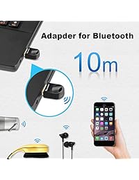 Techkey USB Bluetooth 4.0 adaptador Dongle para PC portátil ordenador de sobremesa estéreo música, Skype  , teclado, ratón, compatible con todos Windows 10 8.1 8 7 XP Vista