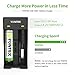 YONTEX [2 Pack] 3.7V 3600mAh 18650 Lithium Rechargeable Batteries with 1 USB 2-Bay Battery Charger and 1 Battery Storage Case [ More Power, Lighter Life ]