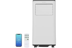 Moxeay 10,000 BTU Air Conditioner Portable for Room Up to 350 Sq.Ft, 3-in-1 AC Unit, Dehumidifier & Fan,Portable AC with Installation Kit & Remote Control