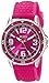 XOXO Women's XO8070 Fuchsia Analog Silicone Strap Watch