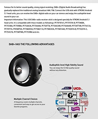 XTRONS DAB + USB 2.0 Digital DAB + Radio Tuner Receiver Stick ONLY for the XTRONS Android Car stereo, USBDAB01 - Image 3