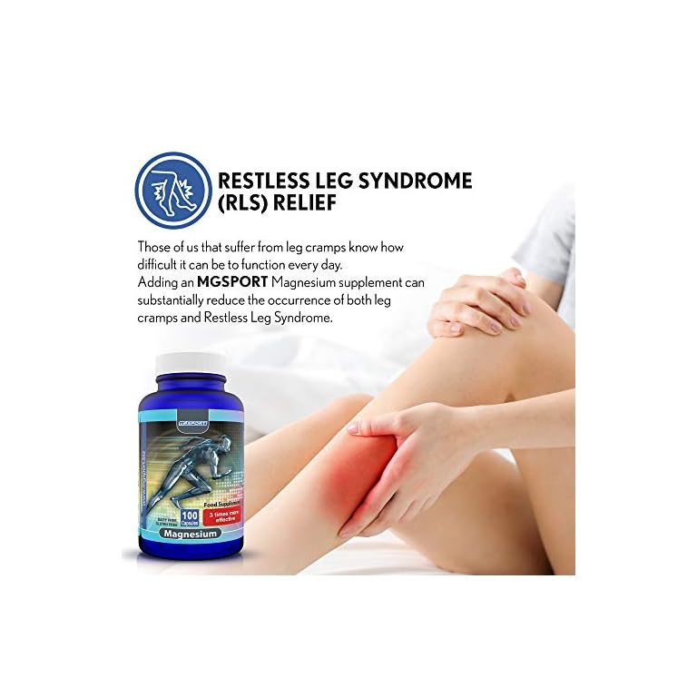 High Absorption Magnesium for Leg Cramps,tensed Muscles, Supports