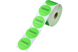 Label Tek 2 x 2 Inch Packaging Stickers, 1000 Premium Shipping Labels - Counted, Sustainable, Green Paper Inventory Stickers,