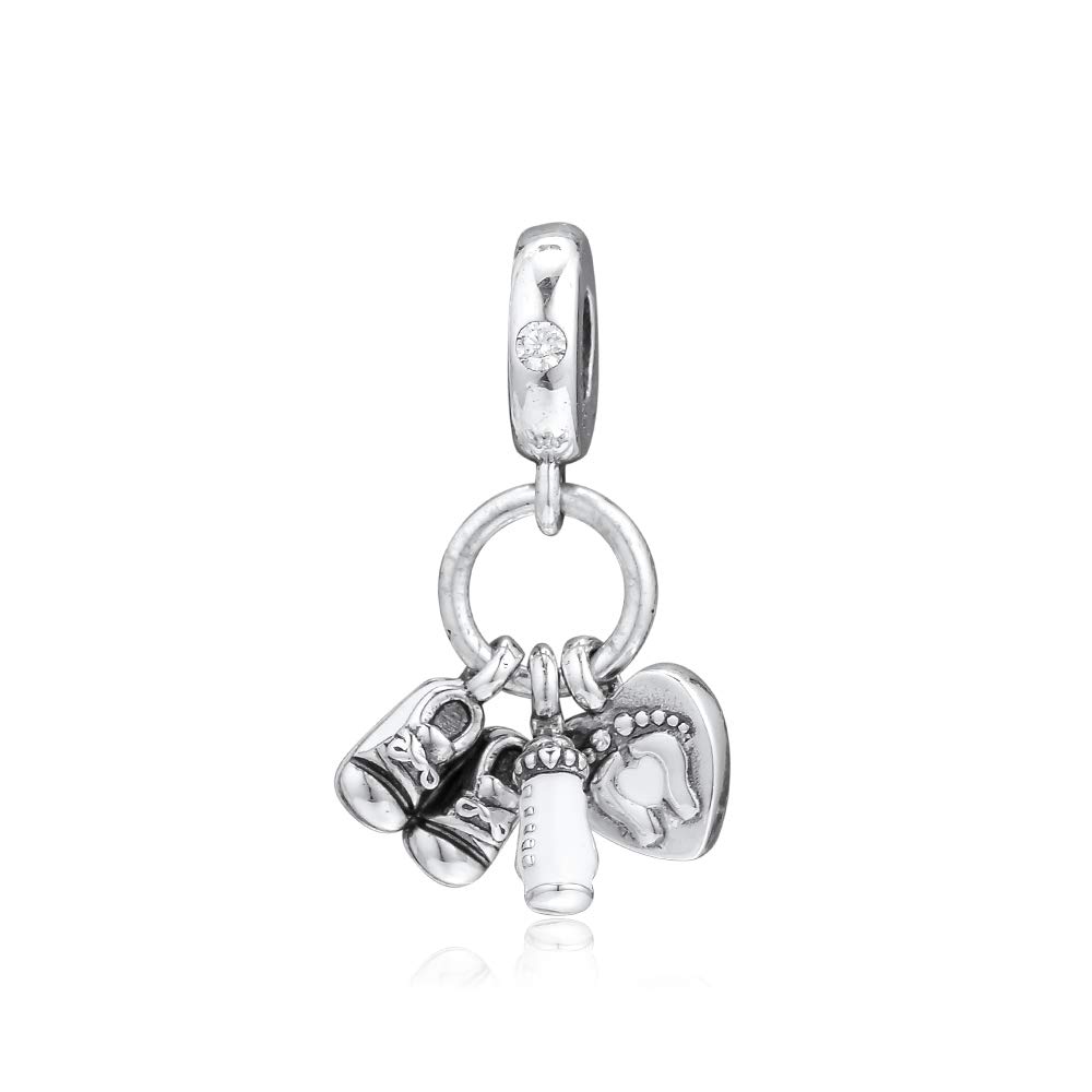 PANDOCCI 2019 My Little Baby Dangle Bead 925 Silver DIY Fits for Original Pandora Bracelets Charm Fashion Jewelry