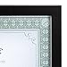 DesignOvation Gallery Wood Document Frame Set for Customizable Wall Display, 8.5x11, Black, Pack of 4