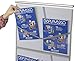 Displays2go Trade Show Magazine Literature Rack, Portable, Floor Standing, Carry Bag (8 Pocket)