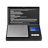 Ascher Elite Digital Pocket Scale 1000 x 0.1g, with Back-lit LCD Display, Mini Digital Weighing Scale 1000g for Jewelry Coins Reload and Kitchen Scale