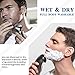 Veru ETERNITY Electric Shaver/Razors for Men Waterproof Electric Razor Wet & Dry IPX6 Cordless Men's 3D Rotary Shaving Razor with Pop-up Trimmer Rechargeable for Home and Travel