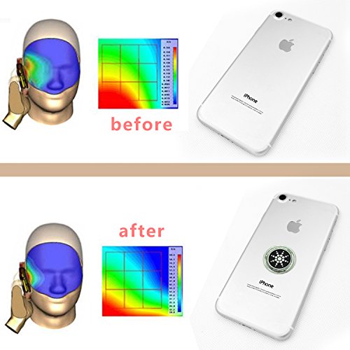 Cell Phone Radiation Protector Shield Sticker-The Best EMR/EMF Neutralizer for Cell Phone,Mobile Phone, iPhone, iPad (Silver 12 pcs)