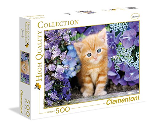 Clementoni "Ginger Cat In Flowers " Puzzle (500 Piece)