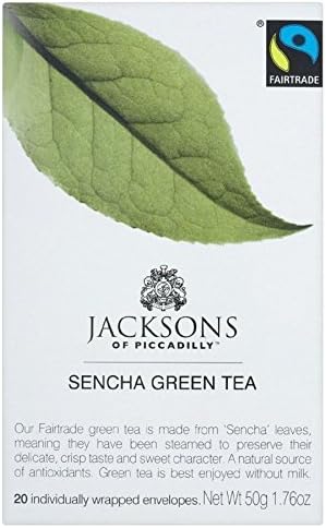 Jacksons Of Piccadilly Sencha Green Tea 20 Satchets (Pack of 4)