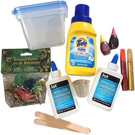 Make Your Own Slime Kit- Lava Slime With Dinosaurs- Slime Science Kit