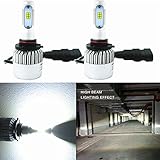 Alla Lighting New CSP Xtremely Bright High Beam LED Headlight Bulbs w/ High Power 8000Lm 6500K White Lamps (9005 HB3)