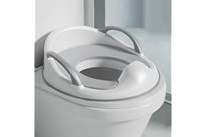 PandaEar Baby Toddler Potty Training Toilet Seat for Boys and Girls with Handles| Child Kids Potty Seat Toilet Seat Attachmen