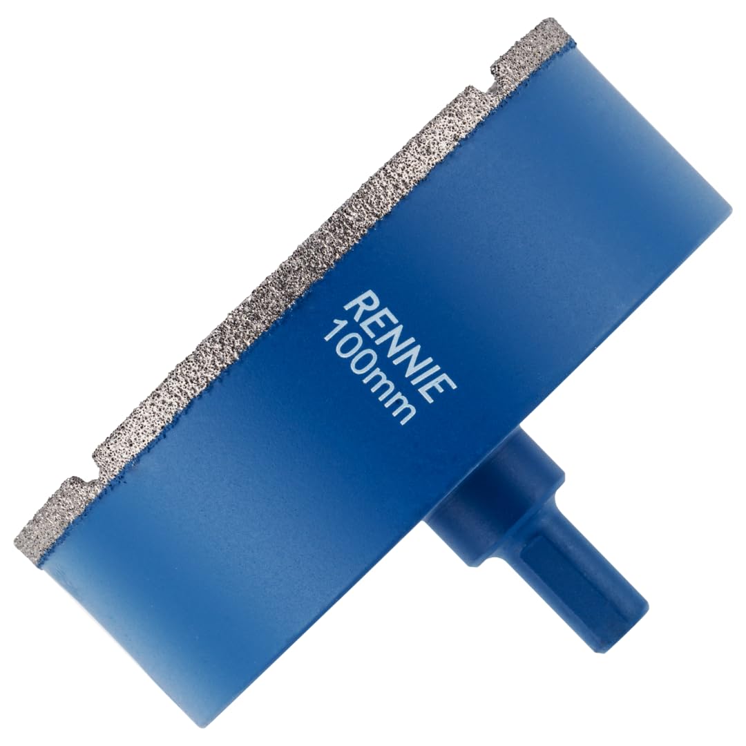 100mm Diamond Hole Saw Drill Bit With Tri Shank For Porcelain Tiles Ceramic Slate Stone Granite Marble Glass. Diamond Core Holesaw/Hole Cutter — image 1