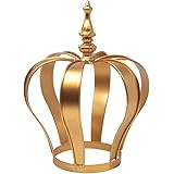 Homeford Gold Metal Crown Cake Topper Centerpiece, 8-1/2-Inch