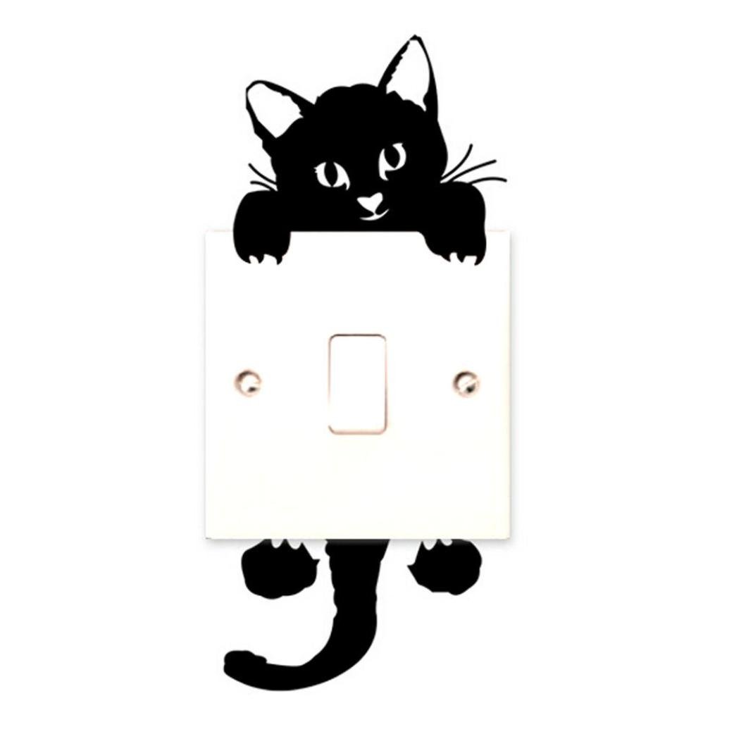 楽天市場 Cat Wall Stickers Funic Light Switch Decor Decals Art Mural Baby Nursery Room B01mr80kko 最安値 Www Ajaymedicalhall Com