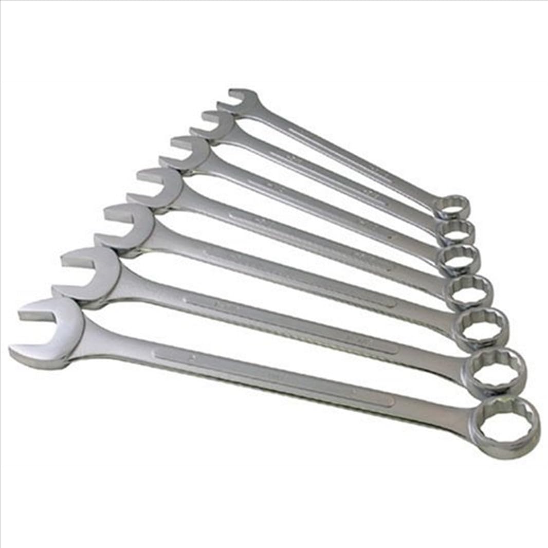 Sunex Tools 9707 Jumbo Fractional Combination Wrench Set, 7Piece (Includes Roll-Case), SAE Jumbo Combination Wrench Set โ image 1