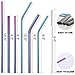 MultiColor Stainless Steel Straws Set of 13 10.5