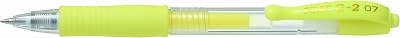 Pilot G207 Retractable Gel Rollerball 0.7 mm Tip Pastel Yellow Box of 12